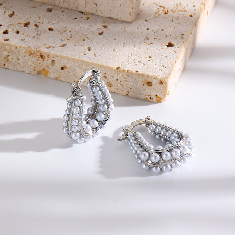 South Sea Silver Earrings