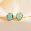 Blue Stone Earring