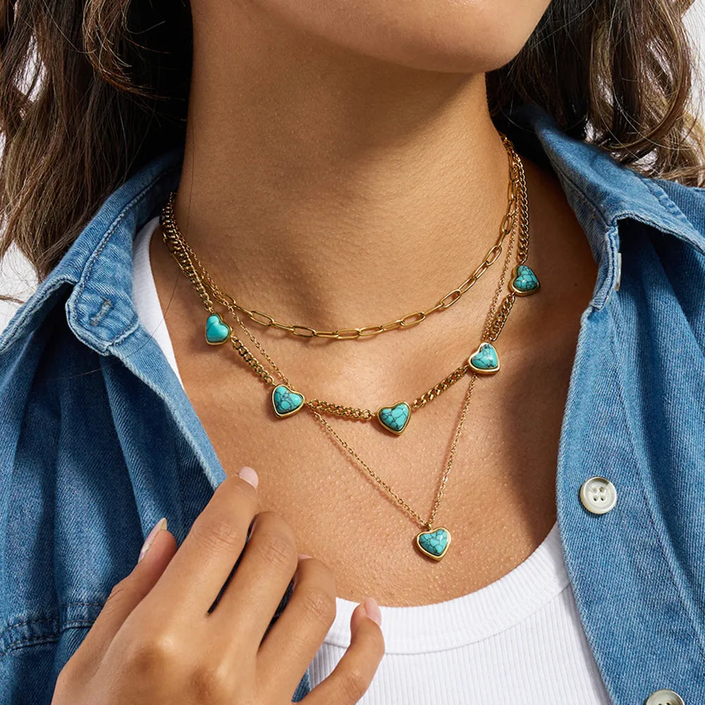 Turquoise Heart Necklace