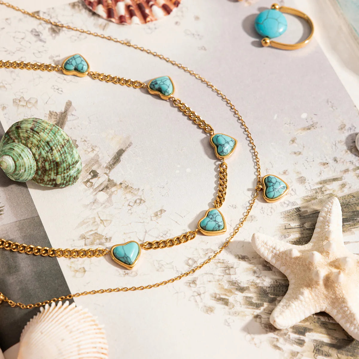 Turquoise Heart Necklace