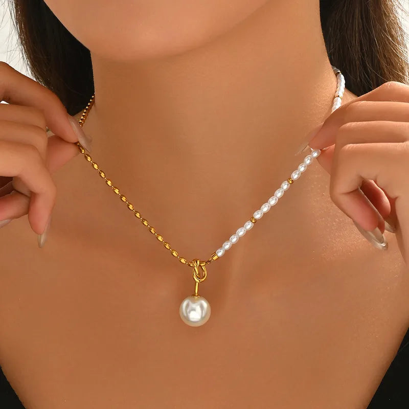 Water Drop Pearl Necklace